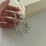 Pulsera Keshi de perlas de agua dulce con cierre de plata de ley: detalles