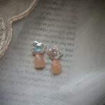 S925-Keshi-Perlen-Türkis-Kristalle-Ohrstecker-Show