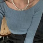 Collar de perlas de agua dulce Edison de plata S925 de 9-11 mm. Detalles.