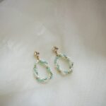 Boucles d'oreilles en argent 925, perles d'eau douce et aigue-marine : détails à voir