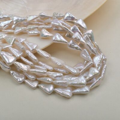 10-11 mm lose Süßwasserperlen im Barockdreieck