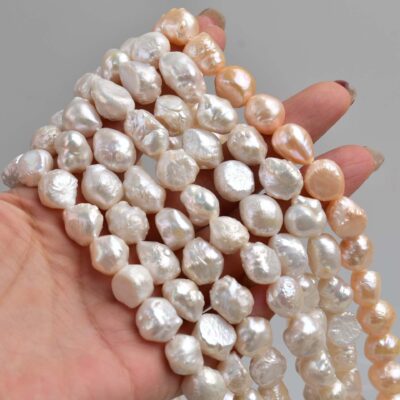 10-11mm Natural Rose Rare Spiky Baroque Freshwater Pearls