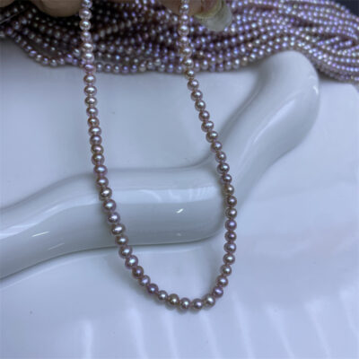 2-3mm Purple Genuine Potato Freshwater Pearl Beads