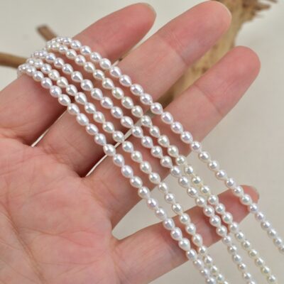 4-5mm Aurora Natural Drop Freshwater Pearls