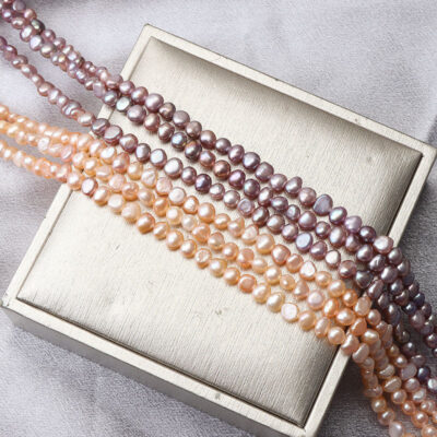 4-5mm Multicolor Natural High-Luster Freshwater Pearl Strand