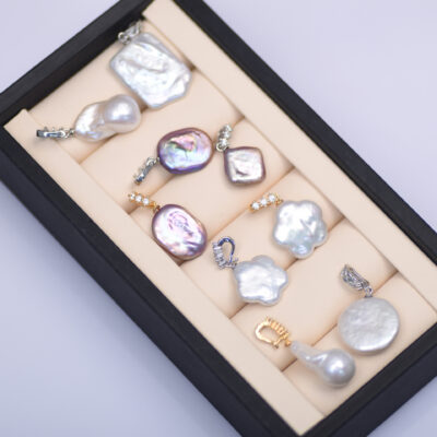 Silver S925 Irregular Baroque Pearl Pendant