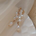 Asymmetrical-Freshwater-Pearl-Crystal-Dangle-Earrings