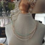 Süßwasser-Perlen-Aquamarin-Gold-Perlenkette