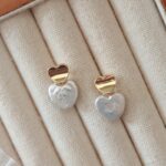Gold-Tone-Heart-Shaped-Freshwater-Pearl-Earrings-Details