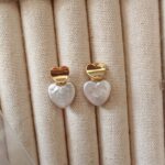 Gold-Tone-Heart-Shaped-Freshwater-Pearl-Earrings-Over-Details