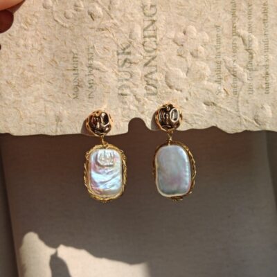HAND-WRAPPED-RECTANGULAR-FRESHWATER-PEARL-EARRINGS