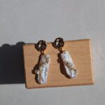 Hand-Wired-Biwa-Pearl-Textured-Gold-Dangle-Earrings-Over-Details