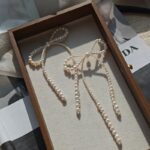 Handmade-Freshwater-Pearl-Bow-Dangle-Earrings-Deetails-Display
