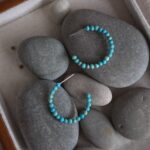 Boucles d'oreilles créoles en argent 925, perles d'eau douce, à poser dessus.