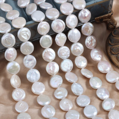 Perlas de agua dulce naturales de 16 mm de alta calidad