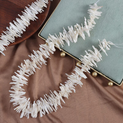 3mm White Fair Biwa Baroque Freshwater Pearls