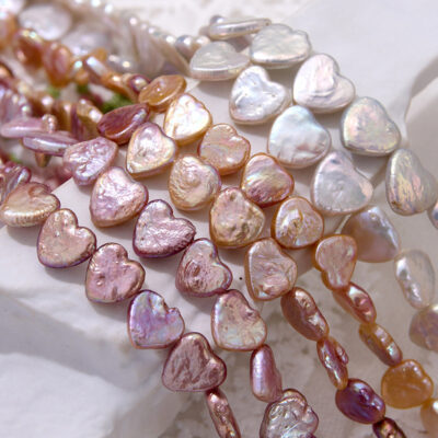 11-13mm Nature Color Pearls Strong Luster Heart Pearls
