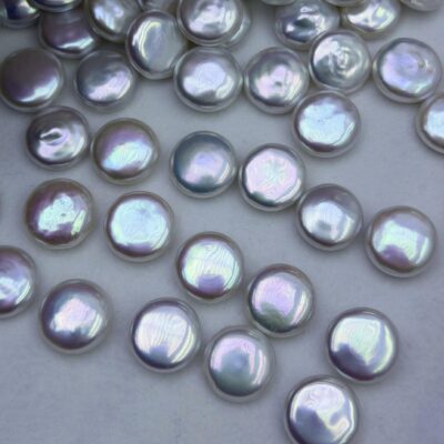 11-15mm White High Quality Mirror Finish Coin Freshwater Pearl