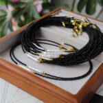 Freshwater-Pearl-Silver-Bar-Black-Spinel-Choker-Details