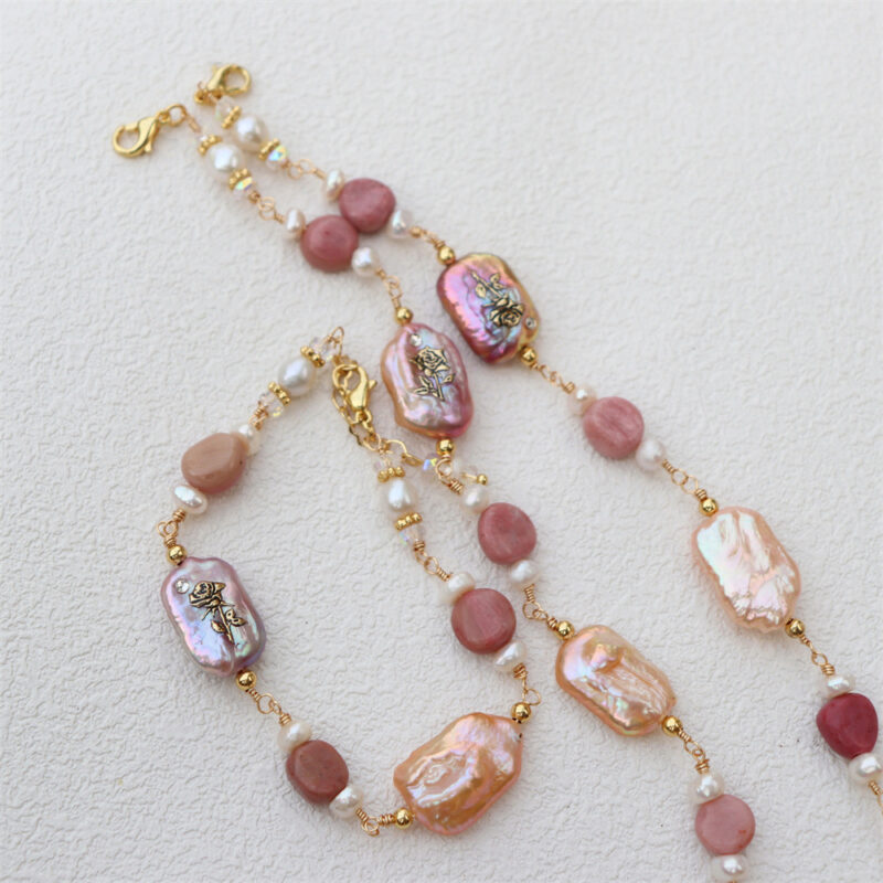 Gold-Wire-Wrapped-Baroque-Freshwater-Pearl-Bracelet