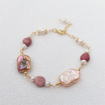 Gold-Wire-Wrapped-Baroque-Freshwater-Pearl-Bracelet-Show