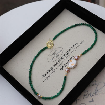 Handmade-Gold-Foil-Freshwater-Pearl-Jade-Necklace-Over-Show