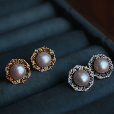 Retro-Court-Style-Freshwater-Pearl-Earrings