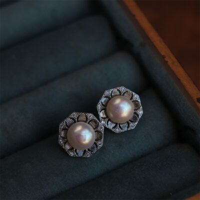 Retro-Court-Style-Freshwater-Pearl-Earrings-Show
