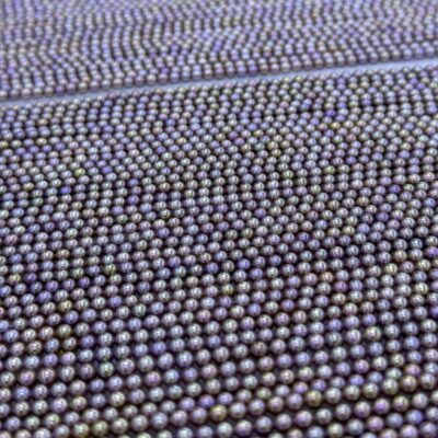 3.5-4mm Purple High Quality Oval Pearls Strand