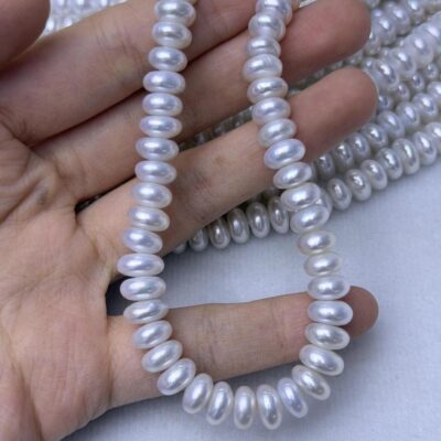 8mm White High Quality Coin Freshwater Pearls