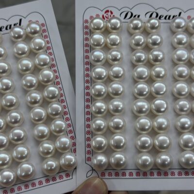 10-10.5mm 5a-6a Button freshwater Pearls - 27 Pairs