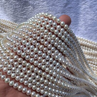 4-5mm Near- Round High- Quality Freshwater Pearls