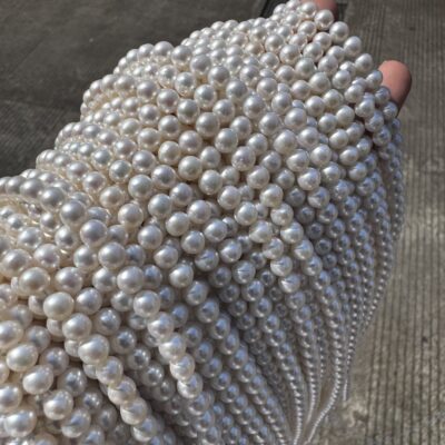 5–6mm High-Luster Round Freshwater Pearl