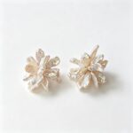 Freshwater-Baroque-Pearl-Handwoven-Flower-Stud-Earrings-Deetails-Display