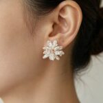 Freshwater-Baroque-Pearl-Handwoven-Flower-Stud-Earrings-Details-Show