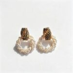 Handmade-Wrapped-Freshwater-Pearl-Hoop-Stud-Earrings-Over-Details