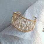 Natural-Freshwater-Pearl-Handmade-Gold-Cuff-Bracelet-Details