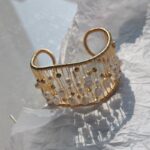 Natural-Freshwater-Pearl-Handmade-Gold-Cuff-Bracelet-Details-Show
