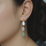 Ohrringe aus Naturperlen (Süßwasser, Lapislazuli, Tropfenform) – Details anzeigen
