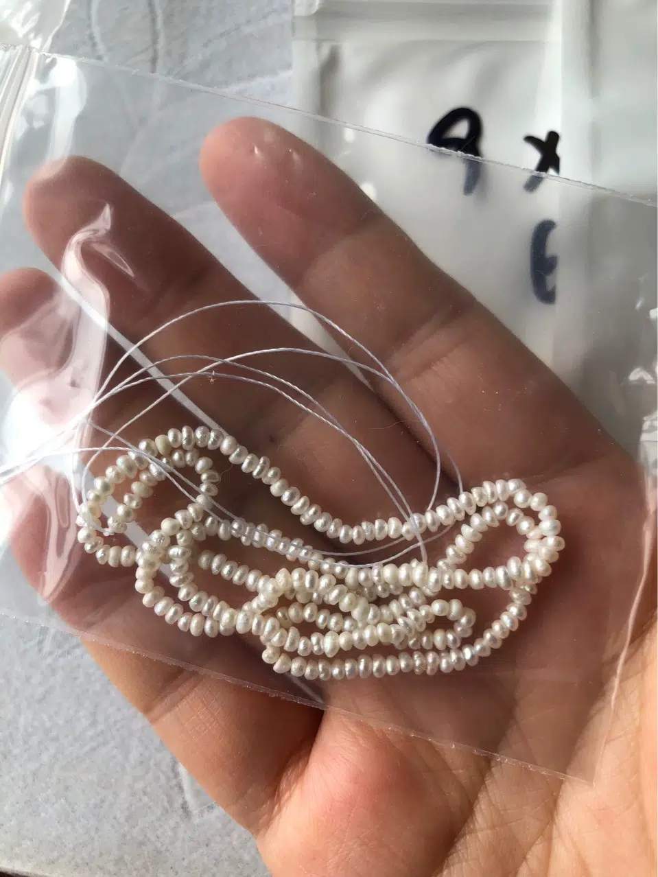 2mm High Luster Flat Freshwater Pearls photo review
