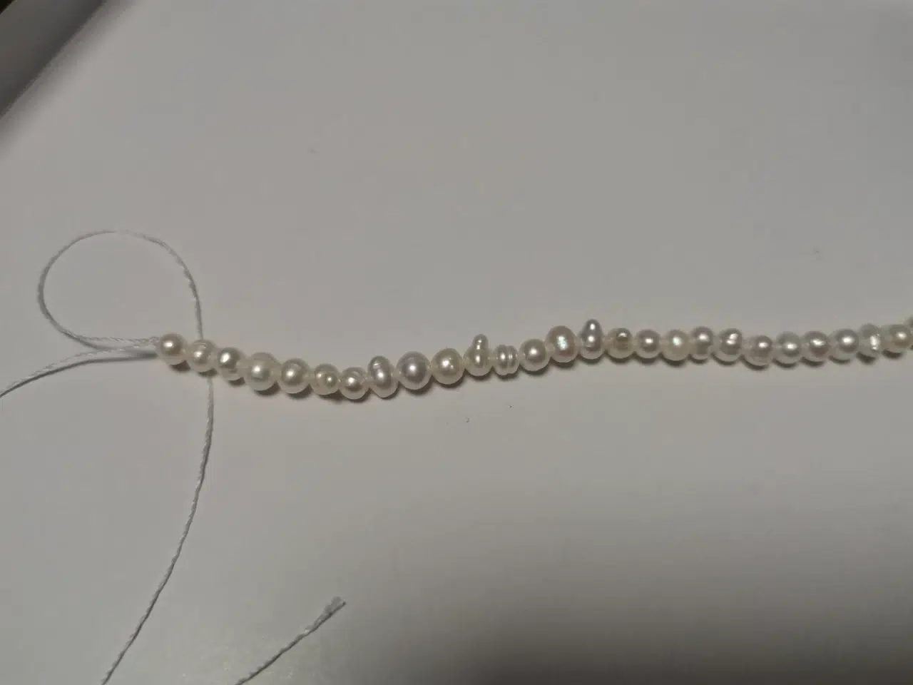 3-3.5mm Round Freshwater Pearls Beads for Fine Chain photo review