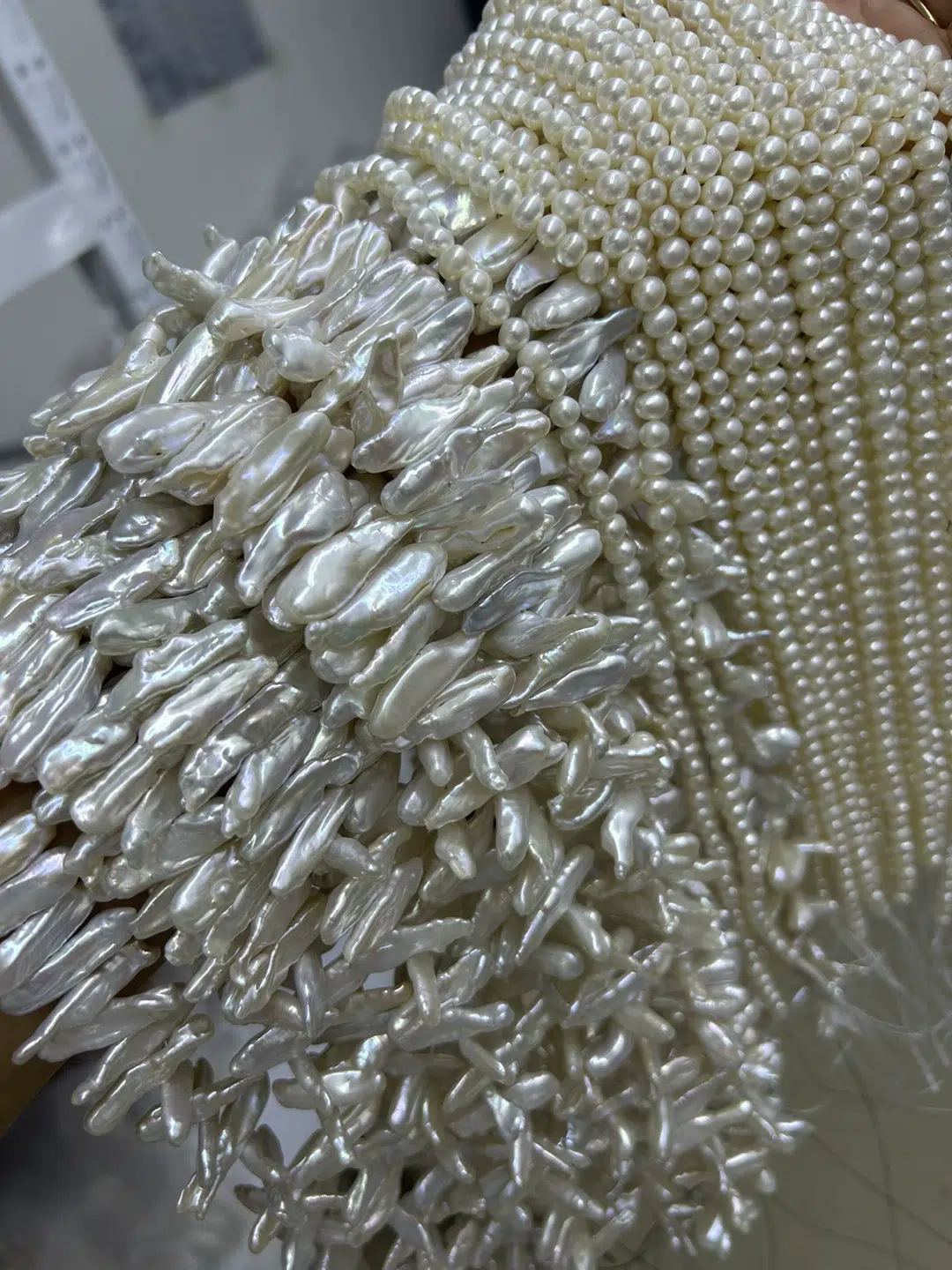4-4.5mm High-Luster Near-Round Natural Pearls for DIY Jewelry photo review