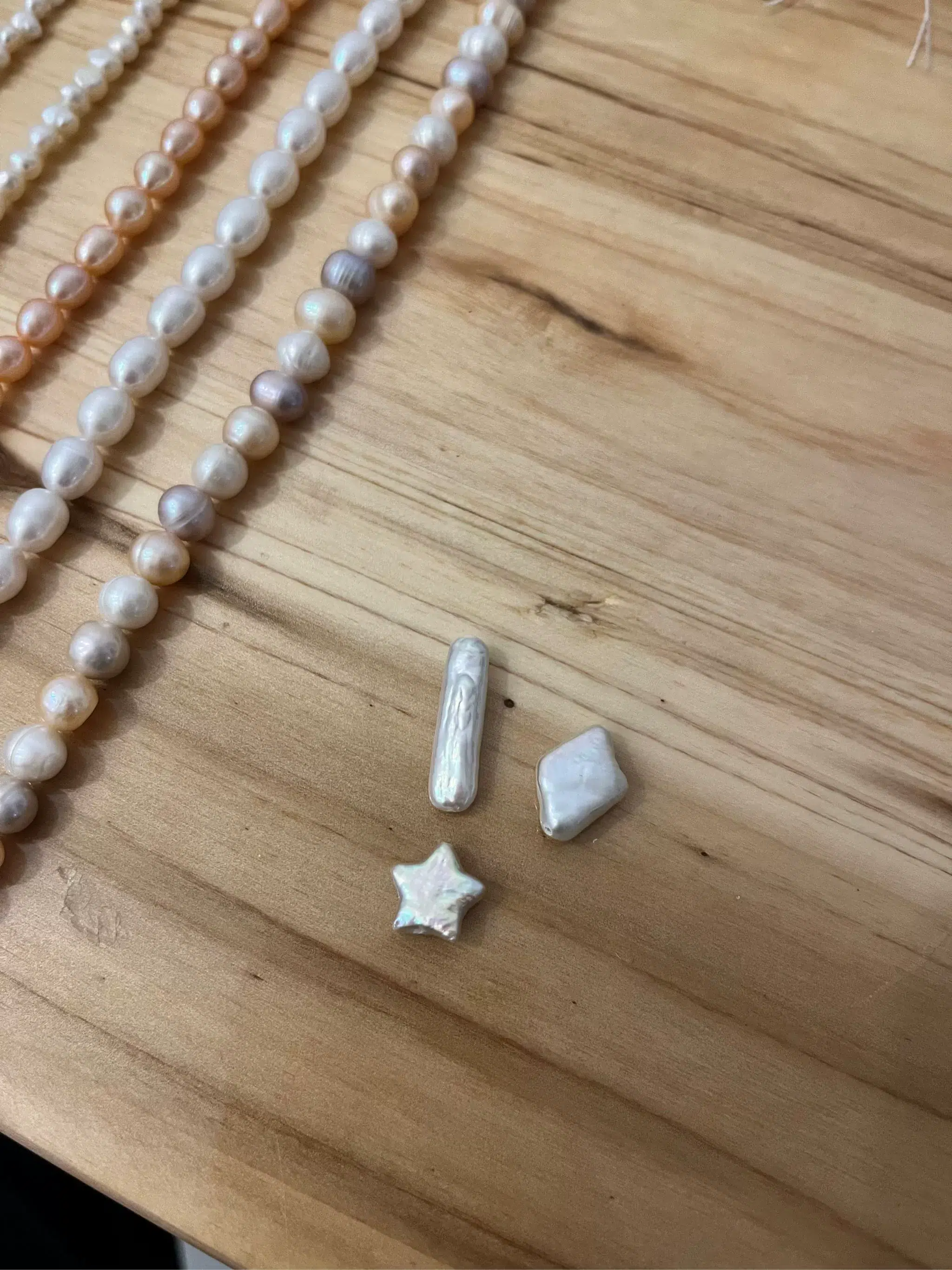 Revue photo de perles d'eau douce baroques pour bijoux DIY
