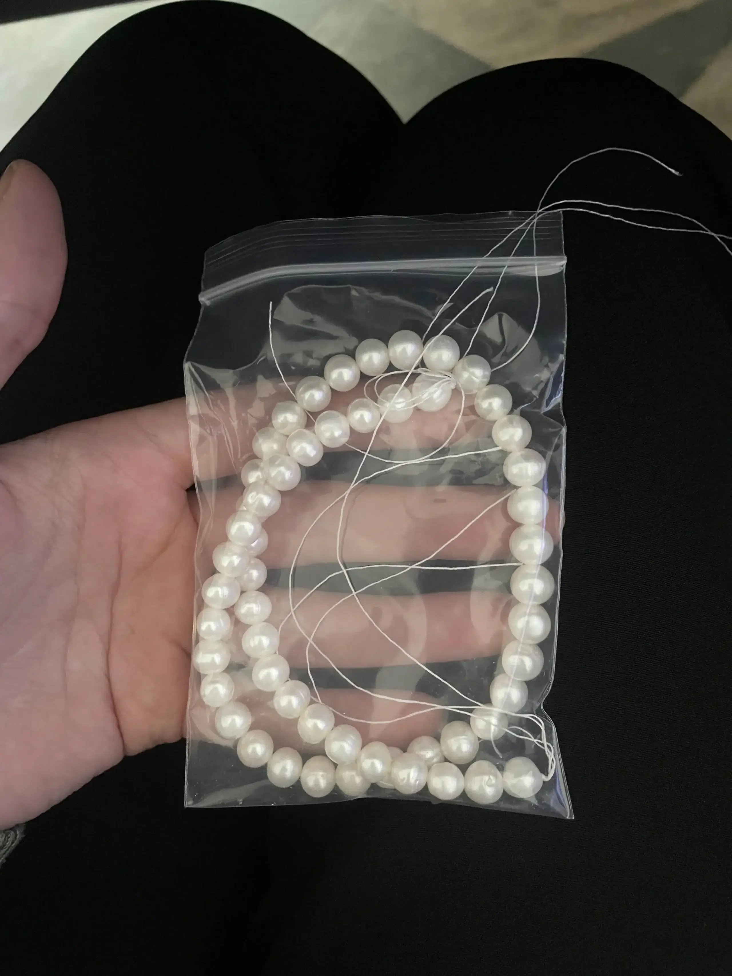 Revue photo des perles d'eau douce naturelles Teardrop Edison