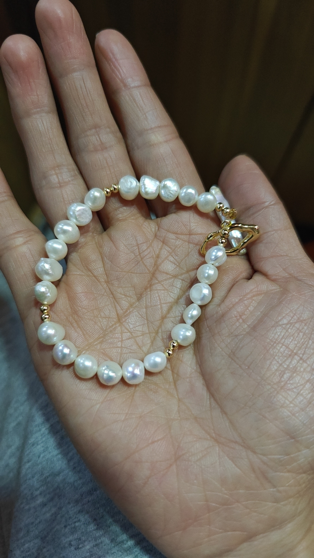Freshwater Pearl Bracelet with Baroque Clasp photo review