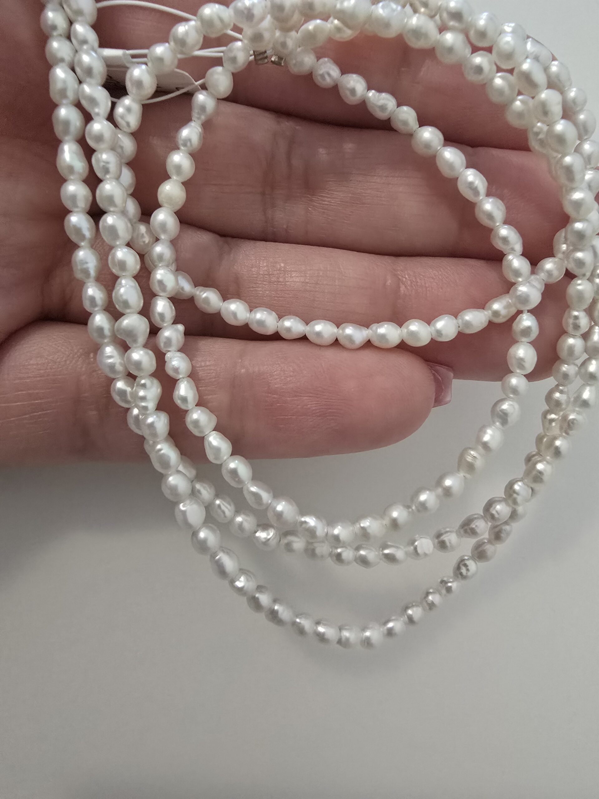 3-4mm White Rice Natural Freshwater Pearl photo review