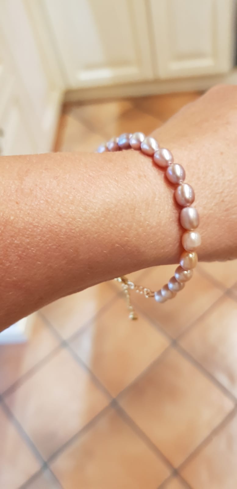 5-6mm Purple Gradient Freshwater Pearl Bracelet photo review