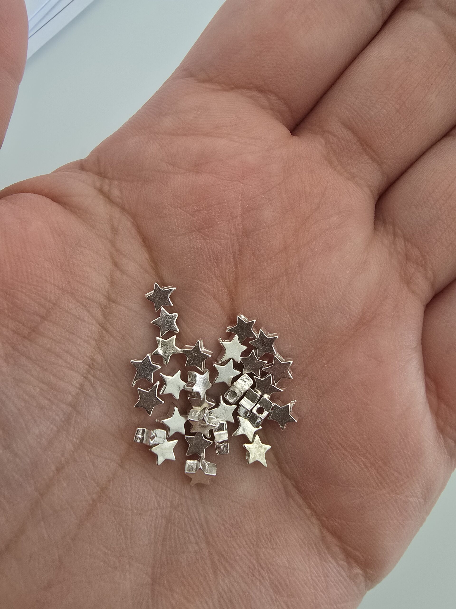 S925 Sterling Silver Mini Star Spacer Beads photo review