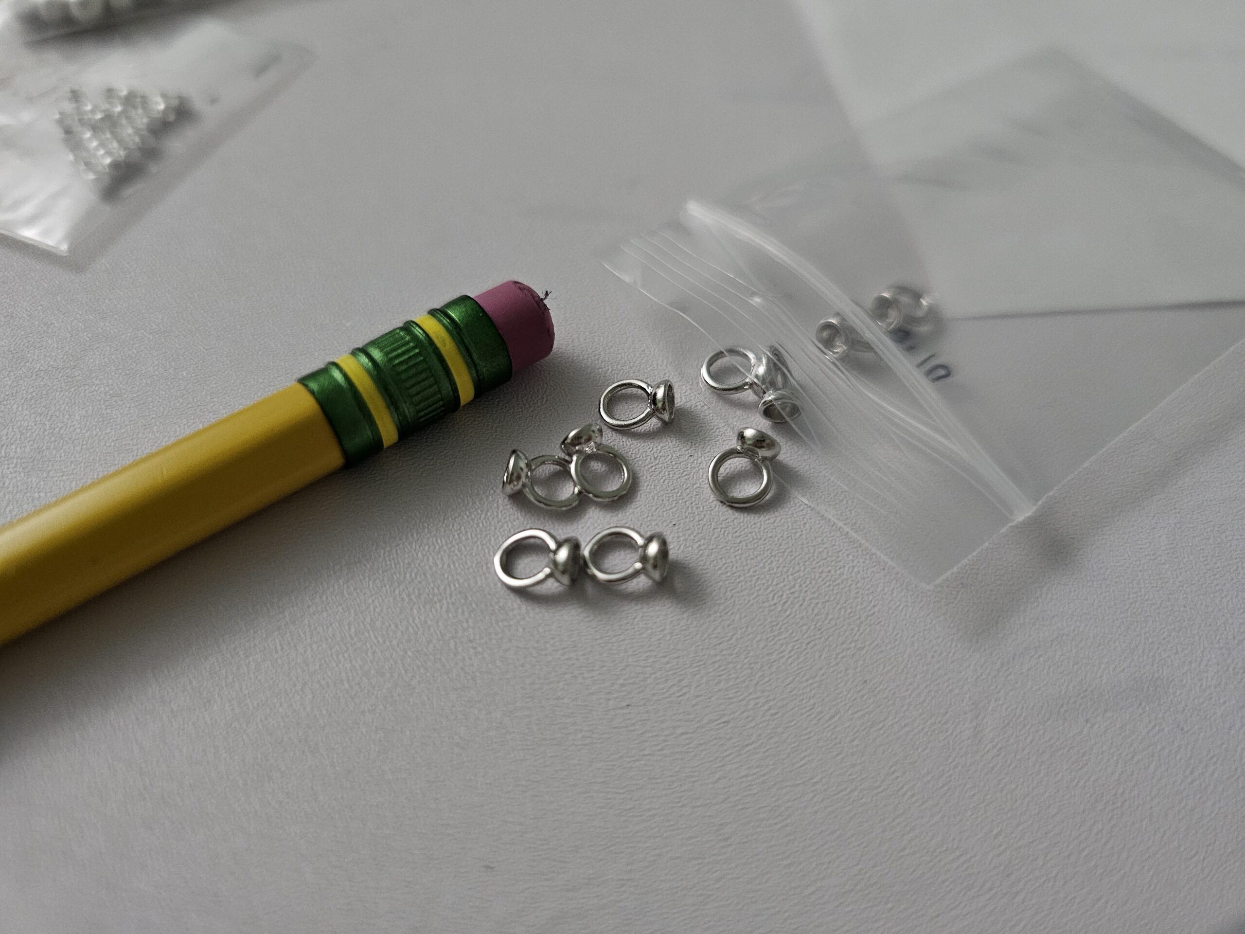 S925 Sterling Silver Double Hole Buckle Perforated Sticky Cap photo review