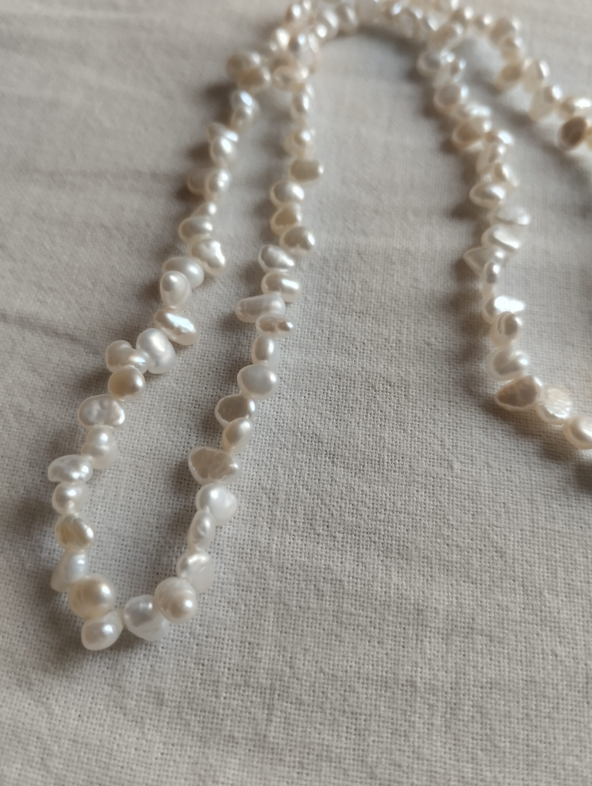 4mm Iridescent Mini Petal Reborn Keshi Freshwater Pearls photo review